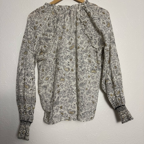 Cleobella Floral‎ Paisley Organic Cotton Blouse - Picture 8 of 8